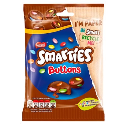 Picture of SMARTIES BUTTONS MILK POUCH 85GR